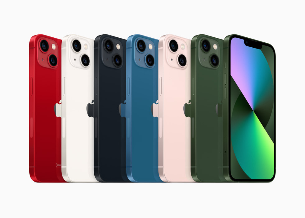 Gama de colores del iPhone 13